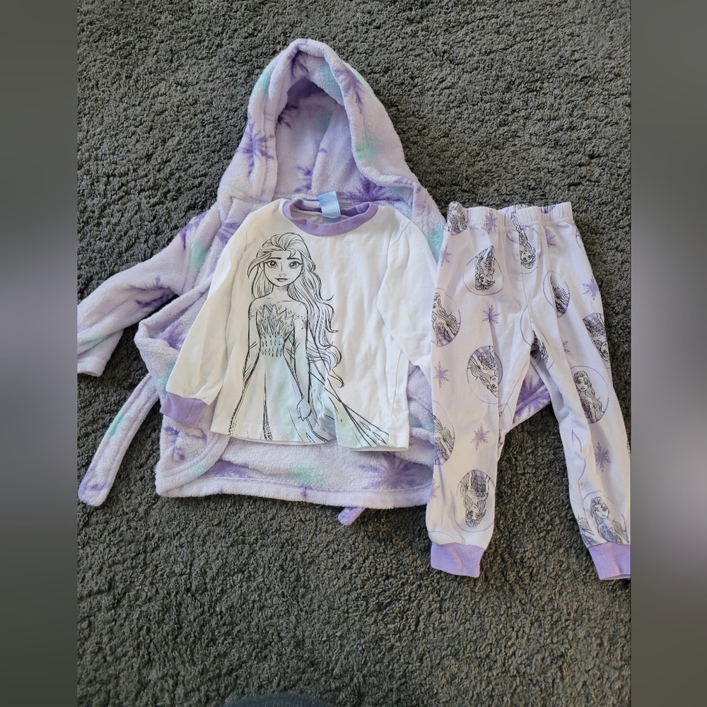 Frozen House Coat and Pajamas 3T